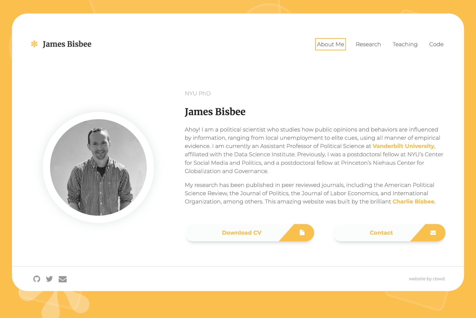 James Bisbee home page full
