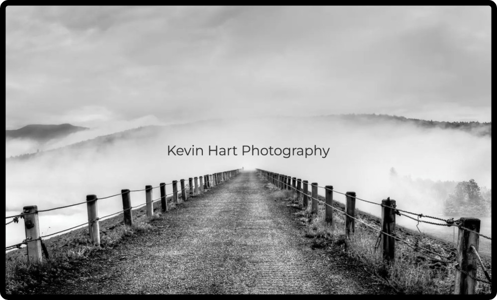 Kevin Hart Photography website tablet